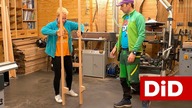 957.  Drewniane, bukowe szczudła DIY
