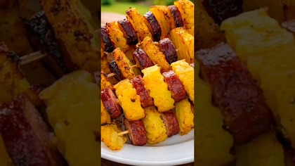 Obłędne szaszłyki w 60 sekund!  #grill #shorts #przepis