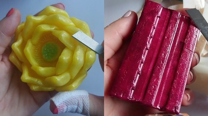 Soap Carving ASMR Relaxing Sounds no talking Satisfying ASMR Video