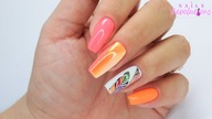 Neon feathers aztec nails art tutorial / inails dobrarada