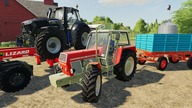 Borrowed Tractor and Straw Baler - Neighbor Machine For harvesting potatoes | Tractor with trailer