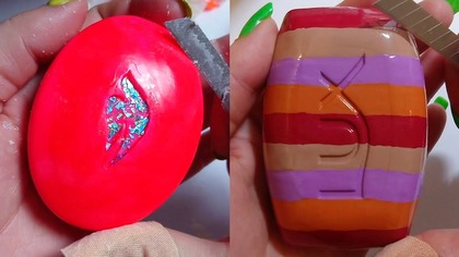 Soap Carving ASMR Relaxing Sounds no talking Satisfying ASMR Video