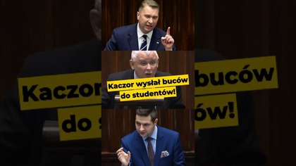 Kaczor wysłał buców do studentów...  #Czarnek #Jaki #Bocheński #Kaczyński #studenci #polityka