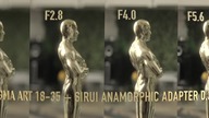SIGMA ART 18 35 + Sirui anamorphic adapter 0,25 Best iris test on 27mm