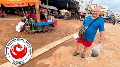Polacy w Kambodży.  Wyjazd na market z Muminem