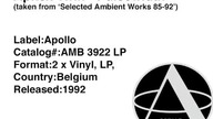 Aphex Twin - Pulsewidth