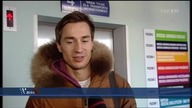 Kamil Stoch po kontroli lekarskiej (24. 11. 2014)