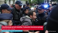 Manifestacja przed siedzibą Trybunału Konstytucyjnego.  Doszło do starć z policją [KS Info]