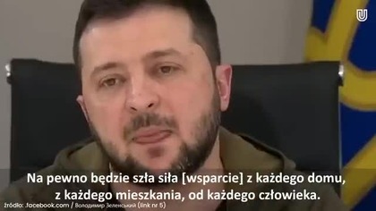 Wołodymyr Zełenski zatroskany dezinformacją w mediach społecznościowych.  Także w polskich!