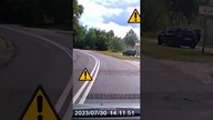 Jazda z telefonem w ręku, zjeżdżanie na przeciwny pas ruchu