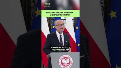 Czarzasty o relacjach z USA.  Z tej sprawy nie odstąpię! #shorts