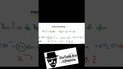 PRÓBA JODOFORMOWA(Haloformowa) BEZ STOPNI UTLENIENIA #shorts #shorts #chemia #chemistry #umed