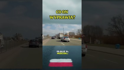 Co on wyprawia?!  Bus zmienia pasy bez patrzenia #dashcam #polskiedrogi #wypadek #auto
