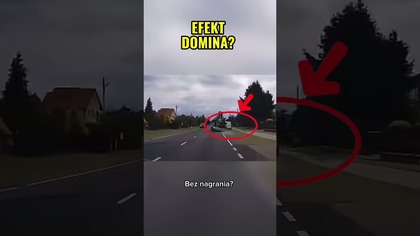 Jedno zahaczenie i 3 auta uszkodzone w sekundę  #wypadek #dashcam #polskiedrogi #kierowcy