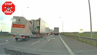 Najechanie na tył stojącej ciężarówki na Autostradowej Obwodnicy Wrocławia.  STOP PIRAT
