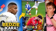 BRUTALNY FAUL Mbappe! Wyleciał z boiska i czeka go KARA! Kompromitacja Manchesteru United...
