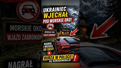 Wjechał autem pod Morskie Oko i wszystko nagrał  Co mu grozi? #polska #morskieoko #kierowcy