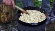 Pilav po polsku z dziczyzny i kaszy pęczak