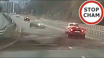 Poślizg i kolizja na Wisłostradzie #2109 Wasze Filmy