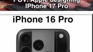 POV: Apple designing iPhone 17 Pro 