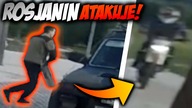 ROSJANIN ATAKUJE MOTOCYKLISTĘ! - GŁUPI, AGRESYWNI I SZALENI LUDZIE VS MOTOCYKLIŚCI!