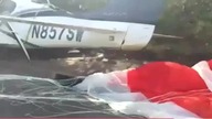 Nietypowe awaryjne lądowanie na autostradzie