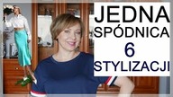 MODA 50+ - JEDNA SATYNOWA SPÓDNICA I 6 STYLIZACJI.