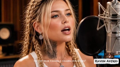 Valhalla Awaits Raven Astrid Epic Viking Music Video.  2026r. !!!LUX!!!!spoko&reg;.