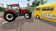 Traktor Show - Small Tractor without a cabin, buried in Mud | Big tractor to the rescue | Fun Trakto
