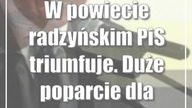 W powiecie radzyńskim PiS triumfuje.  Duże poparcie dla starosty
