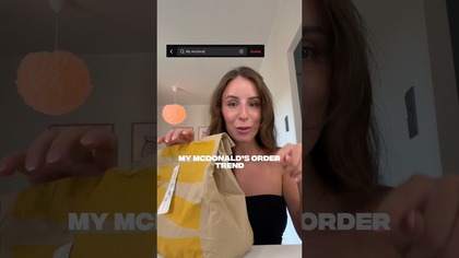 My McDonalds order trend