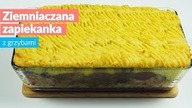 Ziemniaczana zapiekanka z grzybami i kiszoną kapustą