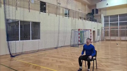 Skok do 305cm z siadu #shorts #viral #trening #koszykówka