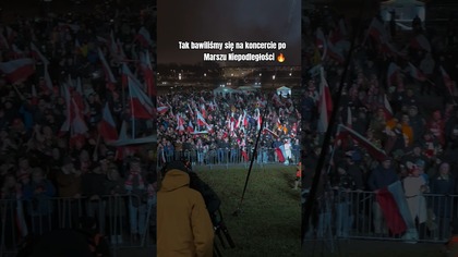 Nasz koncert po Marszu Niepodległości Video: Michał Nieznański #shorts #shortvideo #short