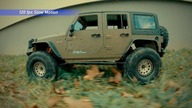 Jeep® Wrangler Rubicon JK /Work of shock absorbers in Slow Motion 120 fps