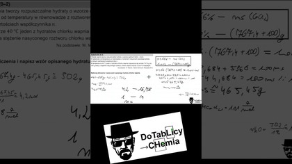 Chlorek wapnia tworzy rozpuszczalne hydraty #shorts #shortvideo #chemia #chemistry #umed #medycyna