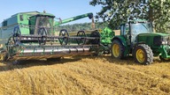 Żniwa 2021 John Deere 2256 - pszenżyto plonuje powyżej oczekiwań