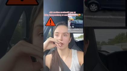 ZOSTAWIŁ PSA W AUCIE W UPAŁ!