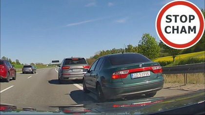 Audi Q7 wyhamowuje Seata - kara za nieprawidłowe wyprzedzanie? #2242 Wasze Filmy
