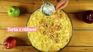Tarta z różami z jabłek
