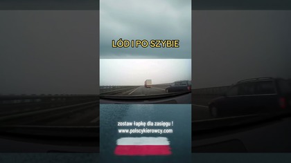 Lód spada z TIR-a i wybija szybę  Kto za to odpowiada? #tir #droga #wypadek #bezpieczeństwo
