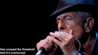"The FUTURE" ...  Leonard Cohen ...  live ...  with lyrics ...