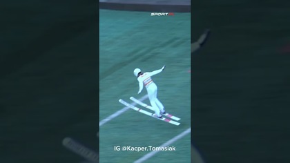 Kacper Tomasiak pochwalił się na swoim Instagramie jedną z prób treningowych, które oddał w Ga-Pa
