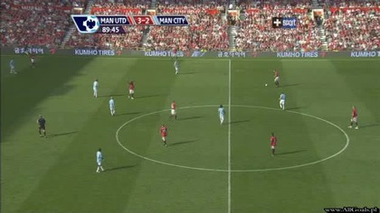 Premier League sezon 2009/2010 Man Utd 3-3 Man City Bellamy