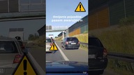 Omijanie pojazdów pasem awaryjnym - S8 Warszawa #shorts #rikordwidjo