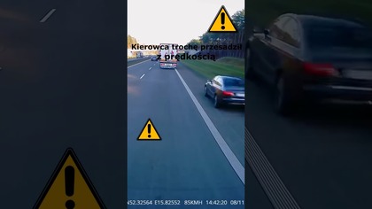 Szook! Kierowca trochę przesadził z prędkością #shorts #rikordwidjo #polska #policja