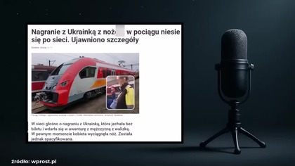 W Polsce już biegają z nożami w pociągach.