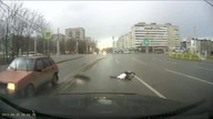 Pechowy rowerzysta