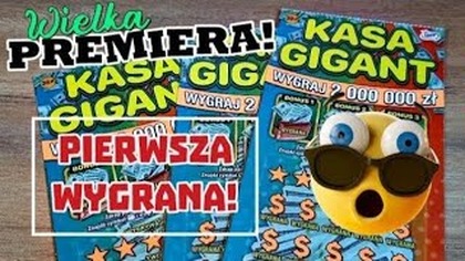 Zdrapki Lotto  3 zdrapki KASA GIGANT!  Gruba Premiera i pierwsza wygrana! 