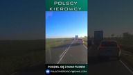 Szok!! Wyprzedzanie na czołówkę z radiowozem jadącym na sygnałach #polscykierowcy #shorts #polska